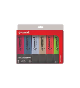 Penmark Fosforlu Kalem 6 Lı Asetat Karışık Renk