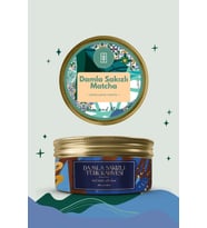 Traditional Mastic Harmony Set-Damla Sakızı Aromalı Türk Kahvesi, Matcha 2'li Set