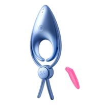 Ayarlanabilir Farklı Titreşim Modlarına Sahip Esnek ve Güçlü Penis Halkası+Vibratör