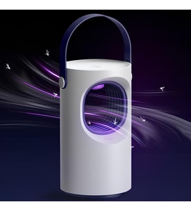 Purple Vortex 203 Taşınabilir Mor Işık Sivri Sinek Öldürücü Micro USB 5V (Beyaz)