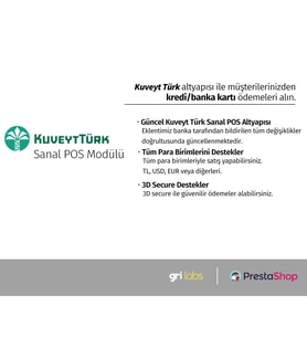 PrestaShop - Kuveyt Türk  Sanal POS Modülü