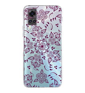 Vivo Y51 Uyumlu Kamera Korumalı Kapak Nostalji Desen Tasarımlı Şeffaf Silikon Kılıf