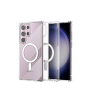 Samsung Galaxy S23 Ultra Kılıf Magneticsafe Şeffaf Silikon - Şeffaf