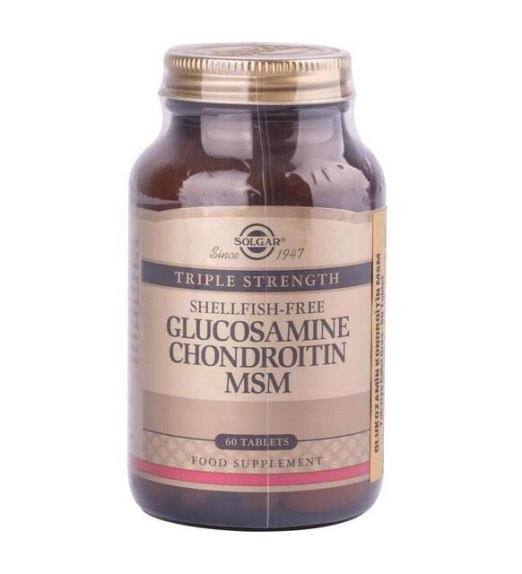 Solgar Triple Strength Glucosamine Chondroitin Msm 60 Tablets