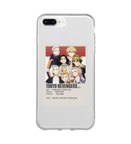 Iphone 7 Plus ve 8 Plus Uyumlu Tokyo Revengers Poster Tasarımlı Şeffaf Telefon Kılıfı