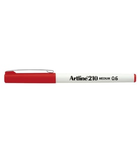 Artline 210N Keçe Uçlu Yazı Kalemi 0,6mm Kırmızı 