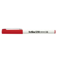 Artline 210N Keçe Uçlu Yazı Kalemi 0,6mm Kırmızı 