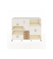 Kronos Dolap 10 Raflı 4 Çekmeceli 8 Kapaklı 220x59x163 Aytaşı-Aytaşı/Çam