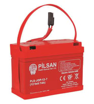 Pilsan 12 Volt 7 Amper Akü Kısa Kablo Pilsan 12v 7ah orjinal akü (Standart)