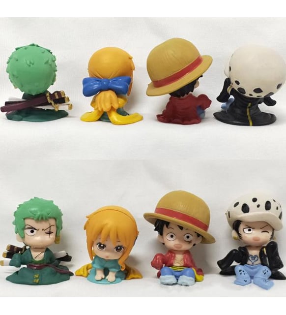 One Piece Zoro Anime 4 Parça Mini Figür Seti