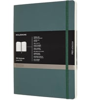 Moleskine Pro Defter Xl Boy Orman Yeşili Yumuşak Kapak (Standart)