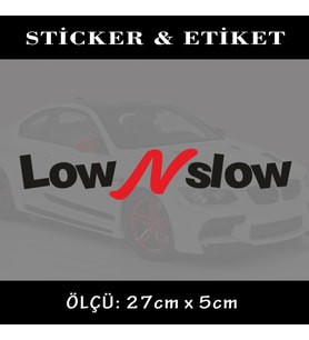SLOW oto sticker yazı - araba kask motosikler kamyonet minibüs uyumlu etiket