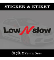 SLOW oto sticker yazı - araba kask motosikler kamyonet minibüs uyumlu etiket