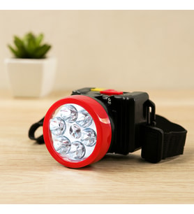 Şarjlı 6 LED 2W Kafa Lambası - Ayarlanabilir Işık