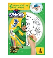 Pjmasks Power Heroes Çıkartmalı Boyama Kitabı - Maketini Yap ve Oyna!