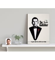 BK Gift Kişiye Özel Godfather Baba Tasarımlı Kanvas Tablo-3