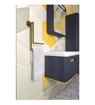 Lyla Concept Lotus Wall Banyo Havluluğu, Havluluk Duvara Monte (Gold)