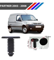 Peugeot Davlumbaz Klipsi 100Adetli Paket