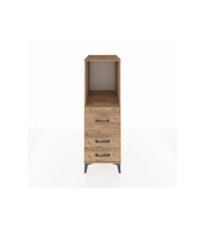 Kronos Dolap Tek Raflı 3 Çekmeceli 44x59x134 Çam-Çam