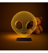 Luvivia Alien Uzaylı Çocuk Odası 3D Lamba - Masa Gece Lambası