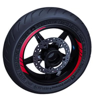 Reflektif Kırmızı Moto GP İç Jant Şeridi Sticker Çınar Extreme