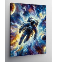 Kanvas Tablo Galakside Astronot