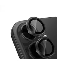 Apple iPhone 17 Işık Yansıma Önleyici 0.3mm AR Kaplama Mikro Kamera Lens Koruyuc (Siyah)