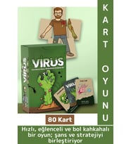 Yeni Sezon Eğlenceli Arkadaş Ortamı Aile Şans Komedi Strateji Beceri Geliştiren Oyun Virüs 80 Kart