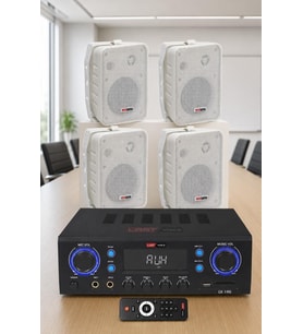 Lastvoice Wall Small Paket-2 Hoparlör ve Anfi Ses Sistemi Seti (1 ANFİ + 4 HOPARLÖR)