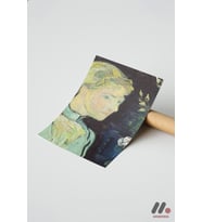 Van Gogh Kadın Portresi, Çerçevesiz Yüksek Kalite Duvar Afişi - Sanatsever Hediyesi