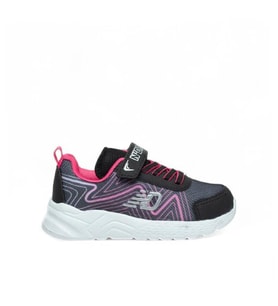 Trend Adımlar Pembe Cırt Cırtlı Hafif Patik Çocuk Sneaker
