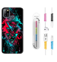 INFINIX Smart 4 5 6 Zero 8 S5 Pro Kılıf Kablo Koruma Spiral Silikon Down 1719