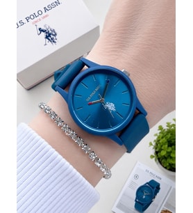 U.S.POLO ASSN Silikon Kordon 3 Atm Suya Dayanıklı Spor Kadın Kol Saati USPA.2089.B03