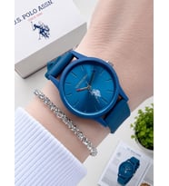 U.S.POLO ASSN Silikon Kordon 3 Atm Suya Dayanıklı Spor Kadın Kol Saati USPA.2089.B03