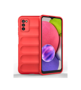 Samsung Galaxy A03s Kılıf Optimum Silikon - Kırmızı