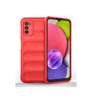 Samsung Galaxy A03s Kılıf Optimum Silikon - Kırmızı