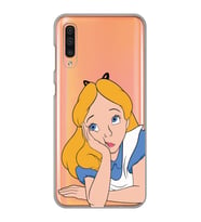 Samsung Galaxy A70 Uyumlu Alice Tasarımlı Şeffaf Telefon Kılıfı