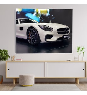 Mercedes Spor Araba Temalı Dekoratif Kanvas Tablo