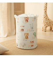 Ocean Home Textile Çocuk Odası Ağzı Büzgülü Sevimli Hayvanlar Oyuncak Sepeti 36 x 50 cm (Deve Tüyü)