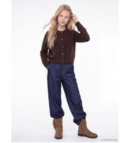 LCW Kids İndigo Wideleg Kız Çocuk Jean Pantolon