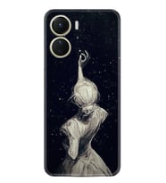 Vivo Y16 Kılıf Resimli Desenli Baskılı Silikon Star Woman 1332