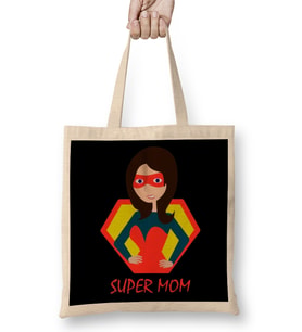Supermom Süperanne 02 Bez Çanta Uzun Saplı