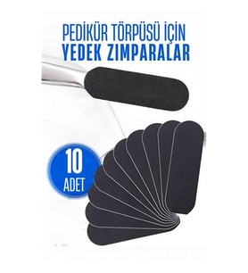 Ayak Törpü Yedeği Yapışkanlı Törpü Zımparası Pedikür Törpü Yedeği 10 ADET