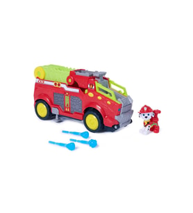 PAW Patrol Rescue Wheels Dino Marshall İtfaiye Aracı - Su Fırlatıcılı ve Figürlü Oyuncak Seti