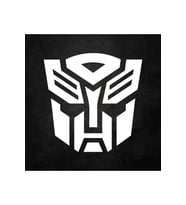 Transformers Oto Sticker Beyaz 20*20 Cm