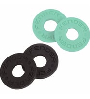Fender Strap Block 4-Pack Black (2) Surf Green (2)