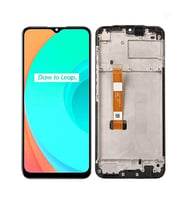Oppo Realme C11 ile Uyumlu Lcd Ekran Dokunmatik Çıtalı Rmx2185 (Siyah)