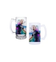 Ghostbastır Design Harry Kane Kulplu Bira Bardağı Buzlu veya Şeffaf Seçenekli 097
