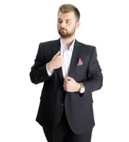 Mode XL Büyük Beden Erkek Takım Elbise Star 23022 Lacivert