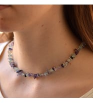 Florit Taşı Şekilsiz Kolye